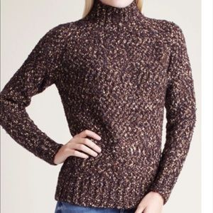 Kensie Twisted Boucle Mock Neck Sweater